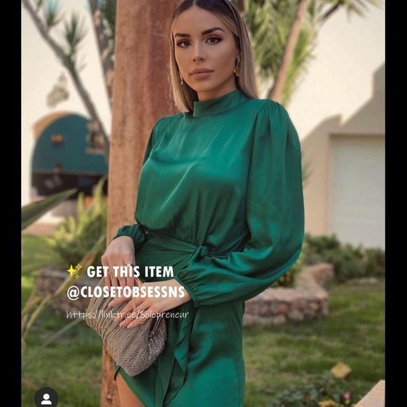 ZARA Short Dress with Knot Detail* - Picture 4 of 16